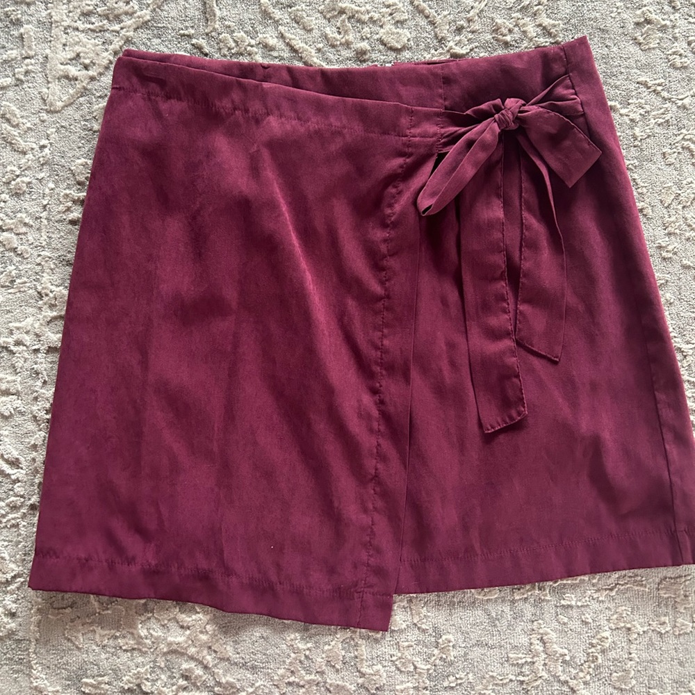 Velvet Wrap Skirt